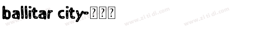 ballitar city字体转换